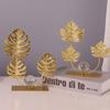 Light Luxury Crystal Ball Decor Rack Nordic Iron Maple Leaf Ornaments  Office
