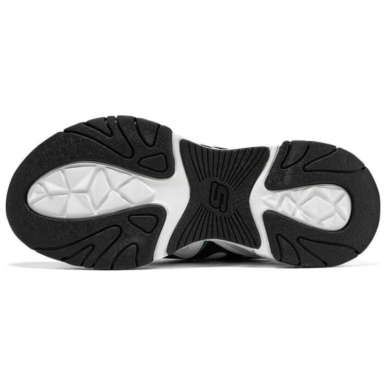 Skechers Stamina V3 Mecha Shoes Третье Поколение Синтетическая Кожа Удобные Универсальные Низкие Папины Кроссовки Женские Кроссовки Белый Черный Зеленый 896151-WGR