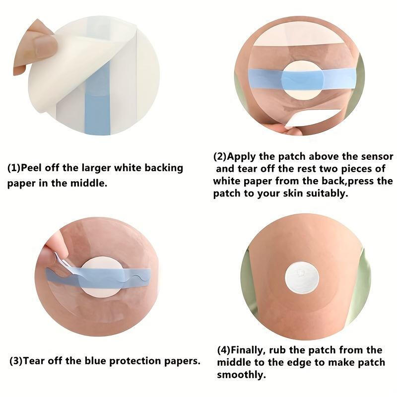 Наклейки на сенсоры Freestyle & Libre 3: Водонепроницаемые, Клеящиеся пластыри для 14-дневного ношения, Гипоаллергенные, Без латекса, 20 упаковок