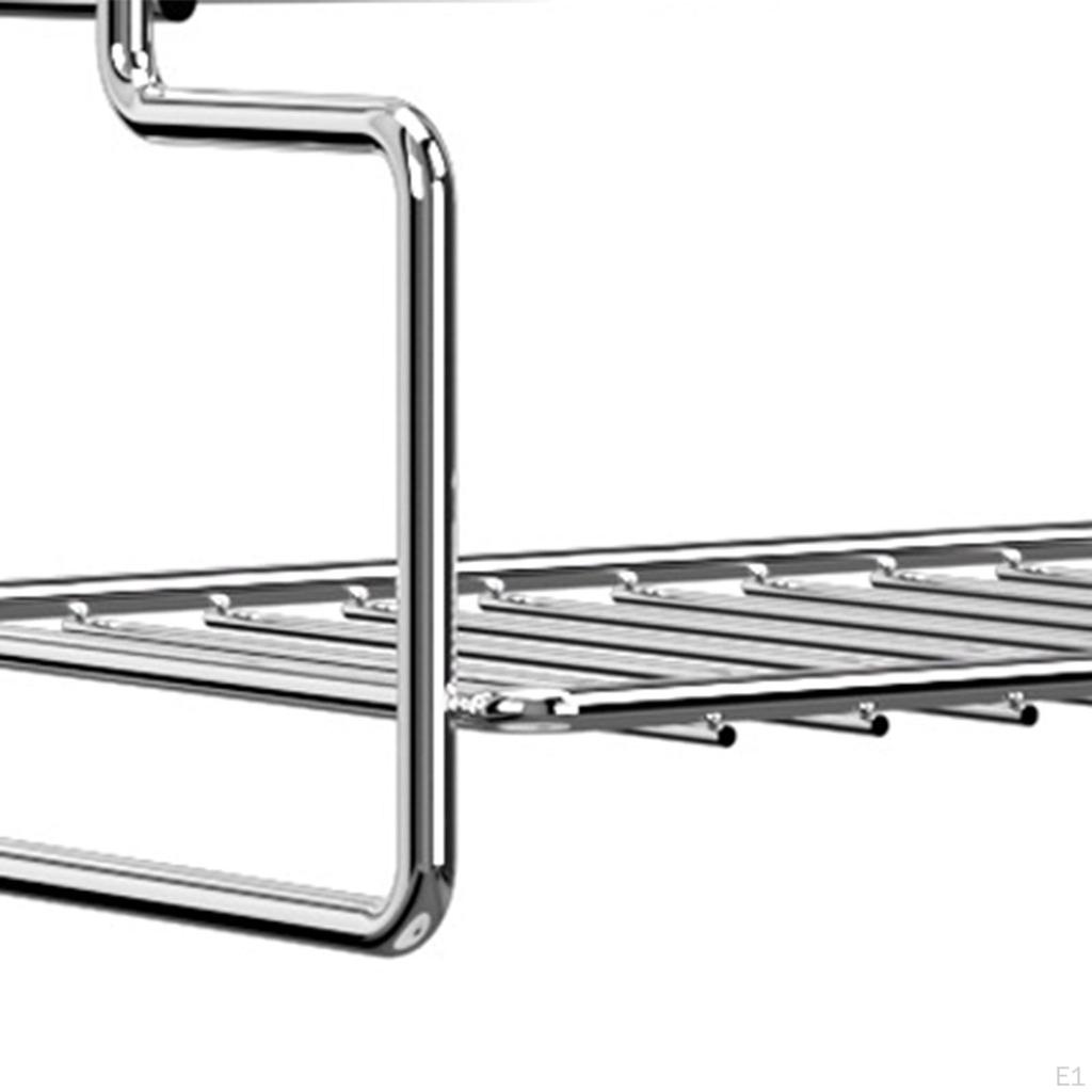Kitchen Counter Shelf Countertop Organizer Stainless Steel 2 Tier Spice Rack Bathroom Storage