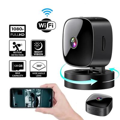 HD 1080P Mini WiFi Camera Wifi Smart Monitor Surveillance Cameras Remote Monitor Camcorders 360° Rotatable Video Security Surveillance Cameras