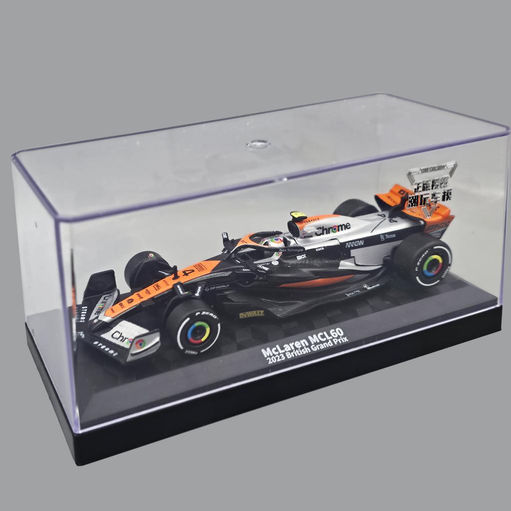 1:43 2023 Команда McLaren F1 MCL60 №4 Ландо Норрис №81 Оскар Пиастри Австралия Марокко Британский Сплав Металл Литье под давлением Модели Машинок Хобби