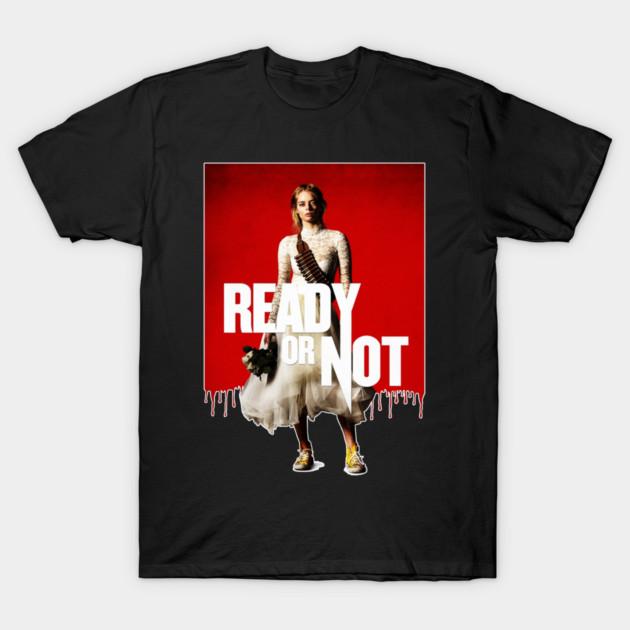 Ready or Not Grace graphic Unisexs TShirt Unisex ONeck Cotton Short Sleeve Y2k Oversized Fashion Popular Vintage Horror Tee