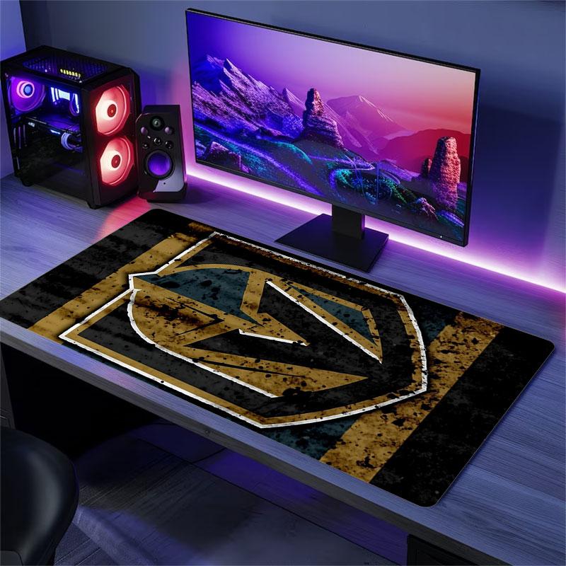 Коврик для мыши Vegas Golden Knights, Большой игровой коврик для стола, Нескользящий XXL коврик для мыши для ноутбука и планшета, Мини-коврик для игрового ПК со прошитыми краями