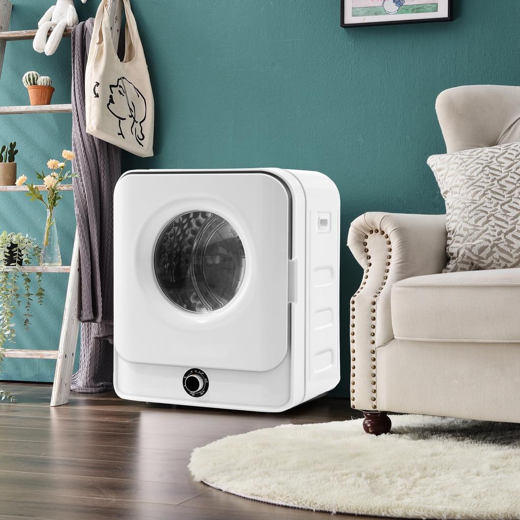 Flieks Clothes Dryer with 5 Programs, Wall-mountable Vent Dryer, 3KG/ Actually Up To 4.5KG, 830W [Energy Class C]