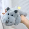 Plush Pendant Wrist Guard Rhino Design Soft Velvet Ergonomic Wrist Support Fluffy Typing Pad Bag Charm