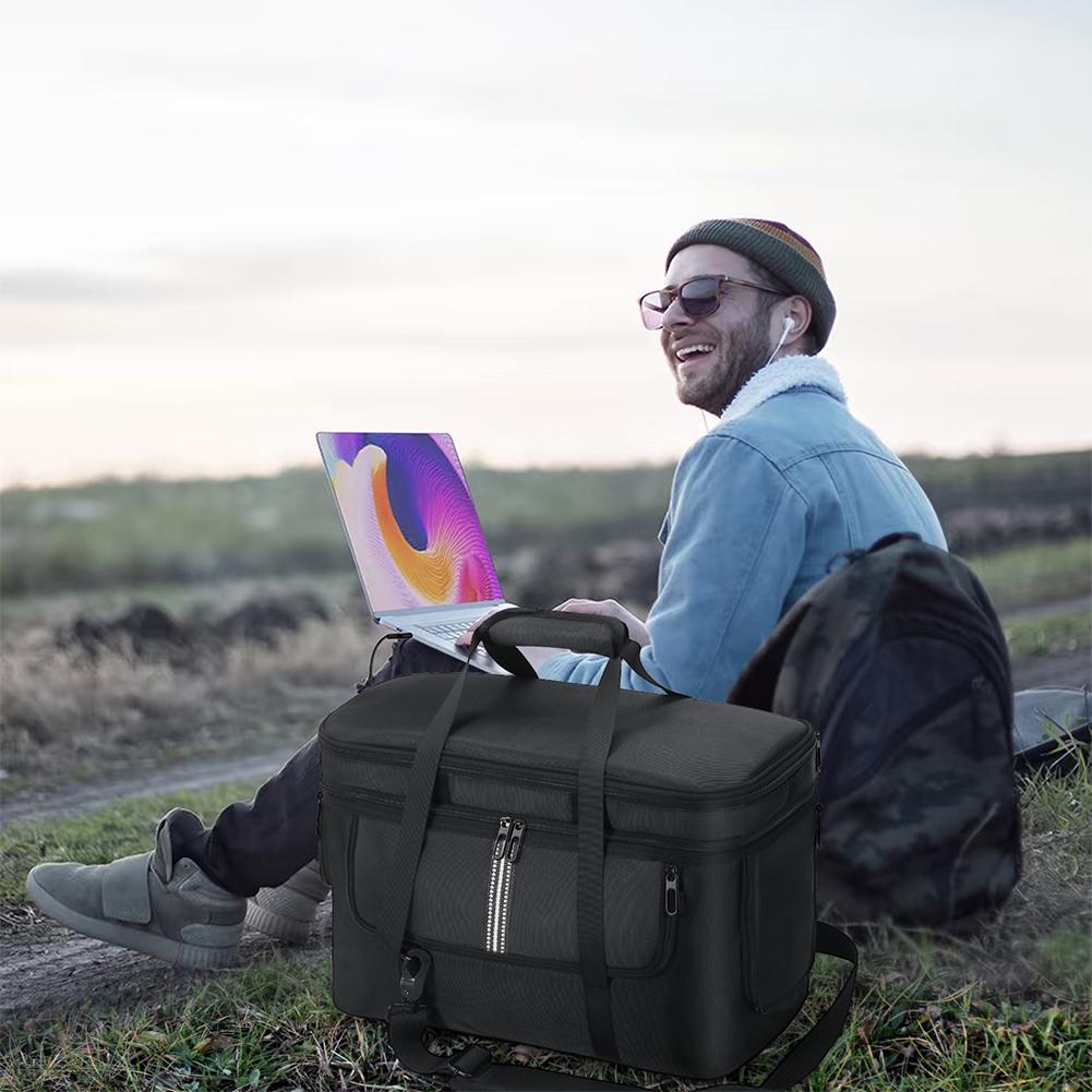 Portable Carrying Box for DJI Power 1000 Power Station Bag Travel Carrying Bag Dustproof Anti-drop with Shoulder Strap & Handle