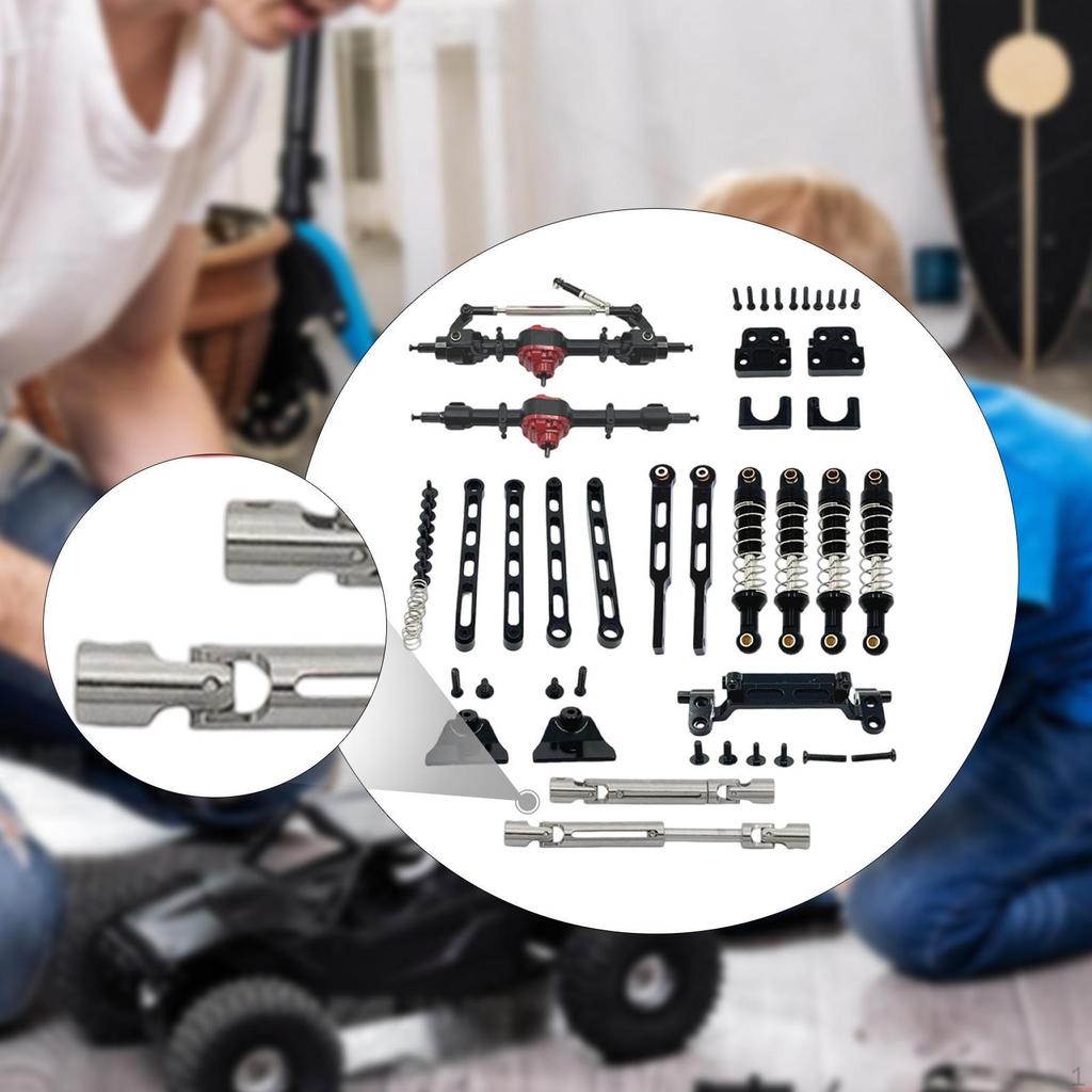 1/12 RC Автомобиль Ось Стержни Модификация Аксессуары Легкая Установка Амортизатор Крепления Тянуть для