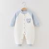 Детский хлопковый ромпер: Теплая весенне-осенне-зимняя пижама для новорожденных и ползунок