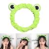 Elastic Face Wash Headband Cartoon Frog Headband Cute Makeup Headband  Woman Girls