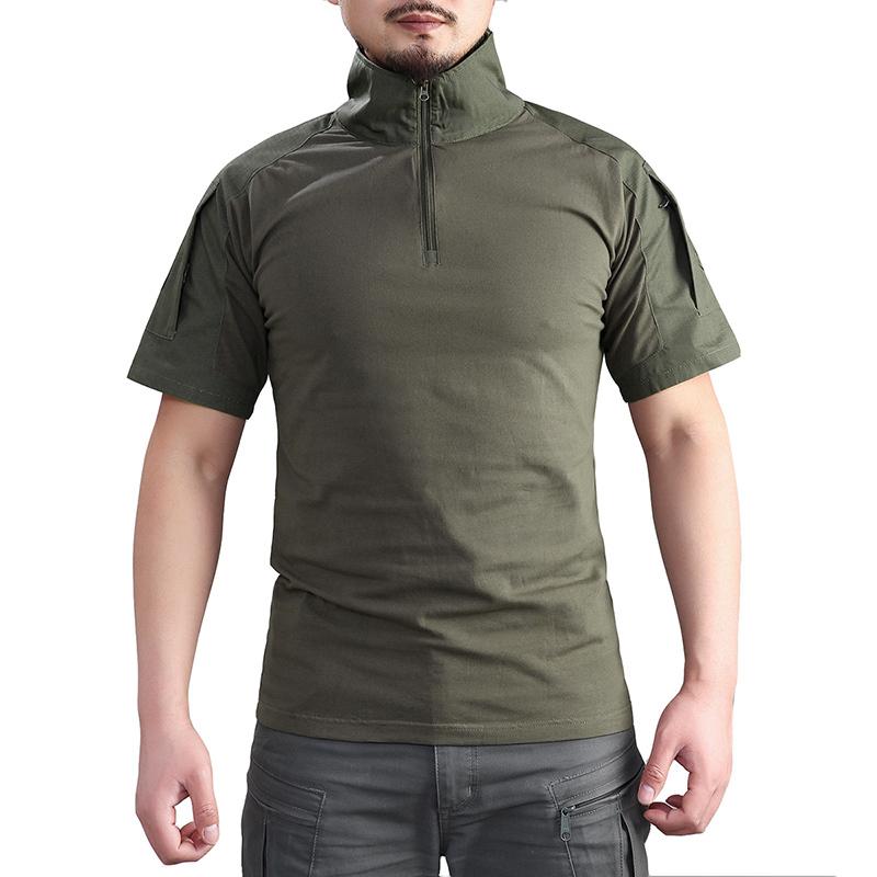 Мужская тактическая футболка с молнией