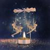 Heat-Powered Rotation Rotating Candle Holder Rotating Mechanism Transfer Windmill  Holiday Decor