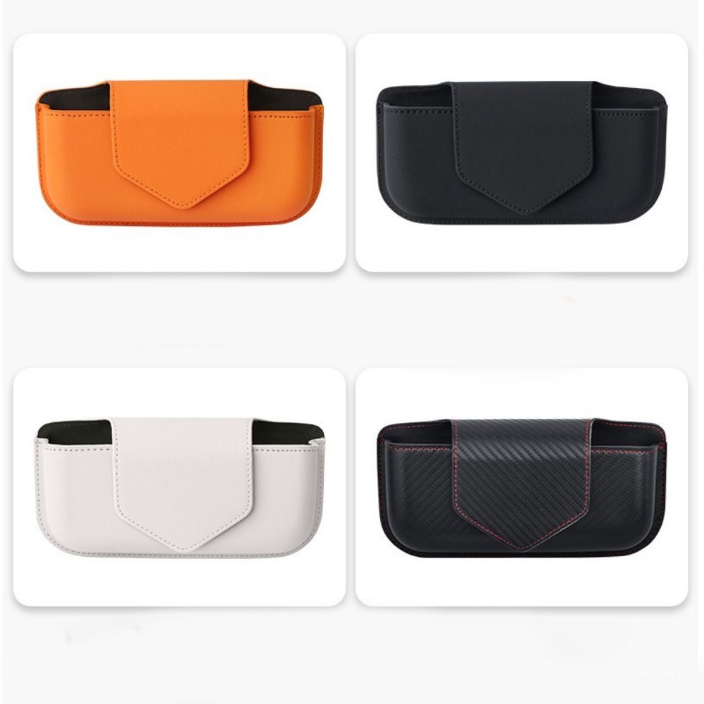 Magnetic Car Glasses Case Wear-Resistant Sunglasses Clip Car Organizer