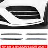 C118 Front Fog Lamps Grille Slats Cover Sticker Decoration Strips For Mercedes Benz CLA200 CLA 260 + Car