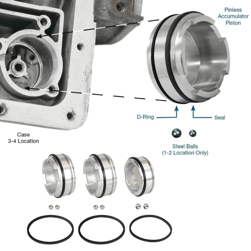 77998-03K Aluminum Pinless Piston set Auto Accessoires asy Installation for 4L60E 4L65E 4L70E