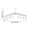 Collapsible Clothes Drying Rack Travel  Shirt Socks Hangers With Clips