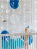 4 шт. прозрачные пузырьковые гирлянды для вечеринки в стиле русалки, плоские вырезы, подвесная лента для дня рождения, крещения, стены океана, детского душа, детской комнаты под морем