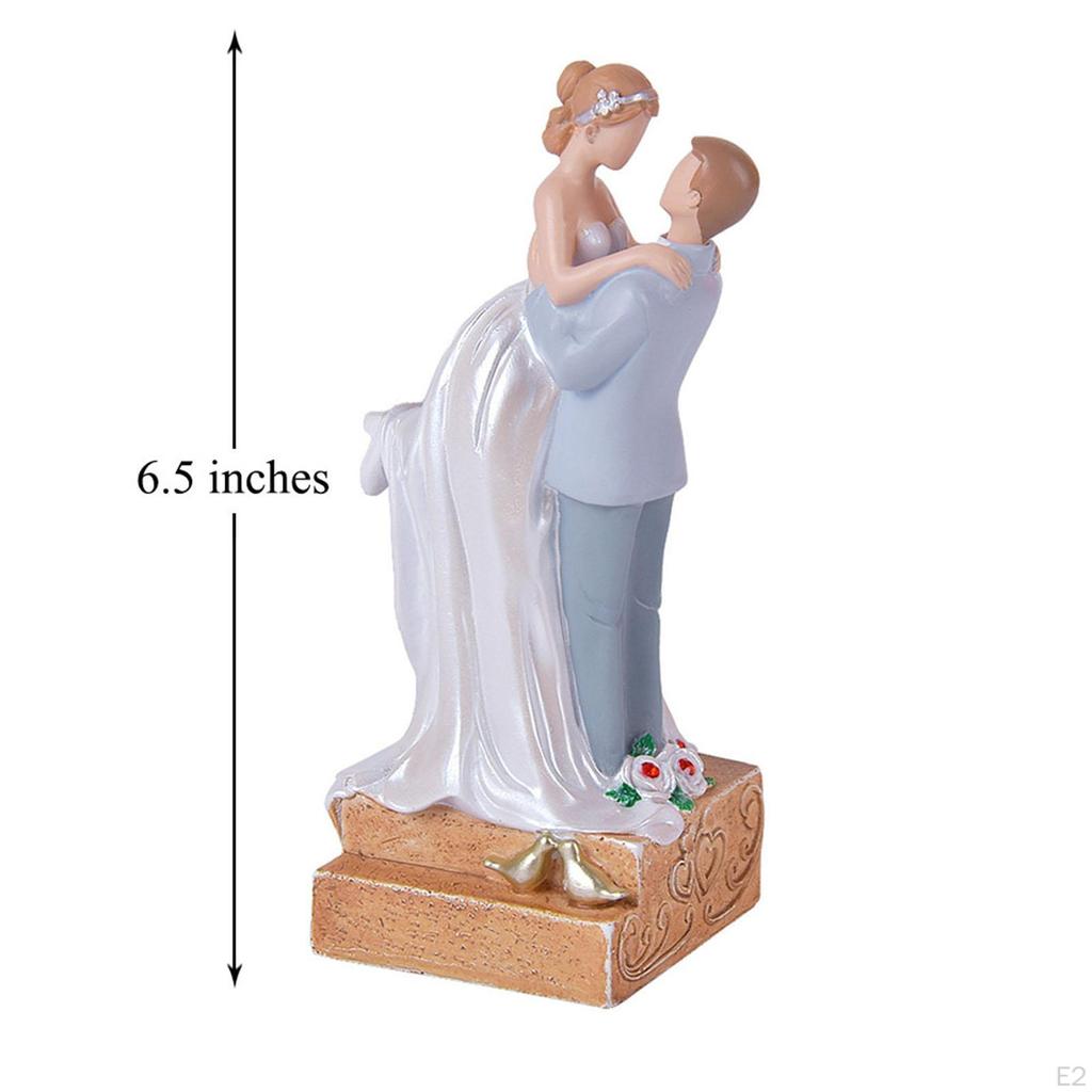 Wedding Cake Topper Bride and Groom Figurine Decoration Dolls for
