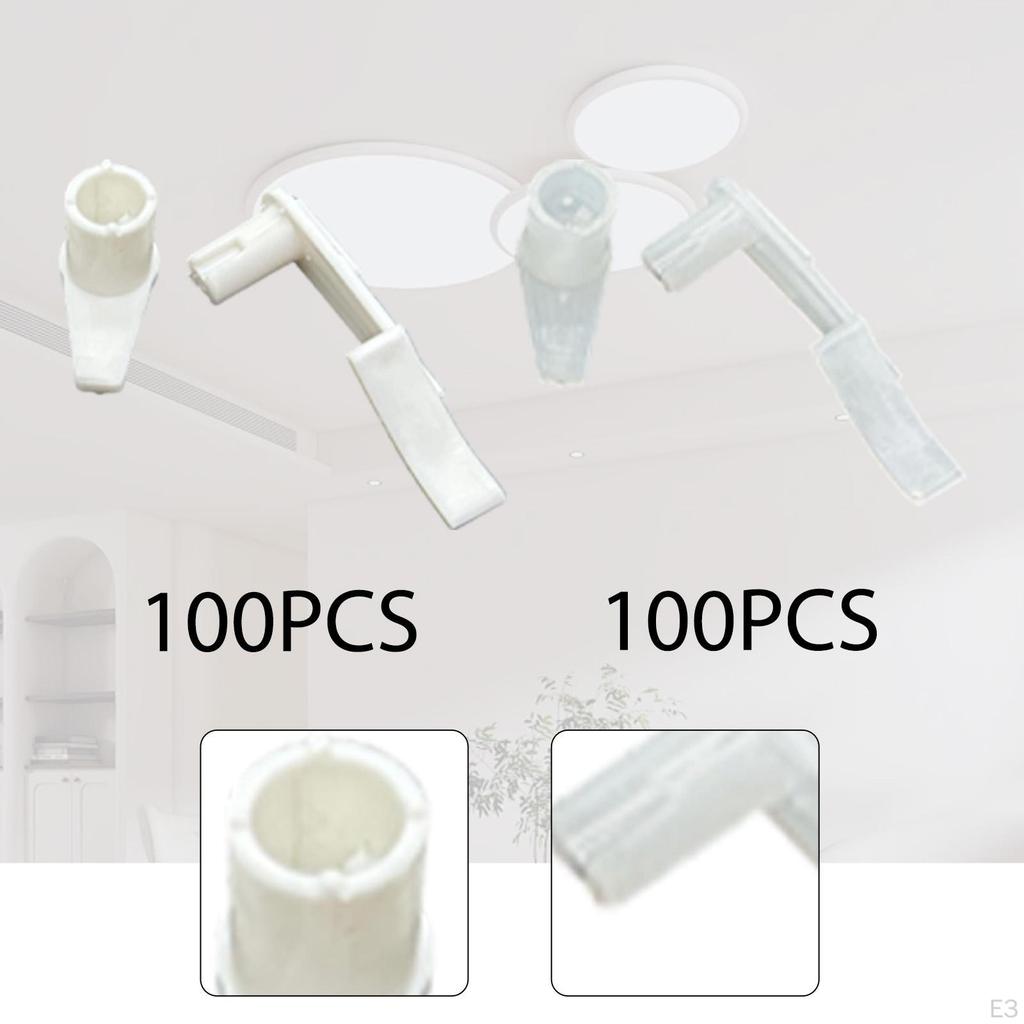 100 Pieces Lamp Shade Clips Ceiling Light Fixed Clip for Flush Mount Lights Fixture