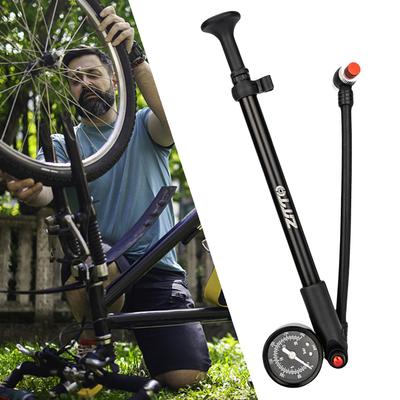 Велосипедный насос 300 PSI с манометром, насос для амортизатора горного велосипеда, клапан Schrader, насос для шин велосипеда для передней вилки и заднего амортизатора