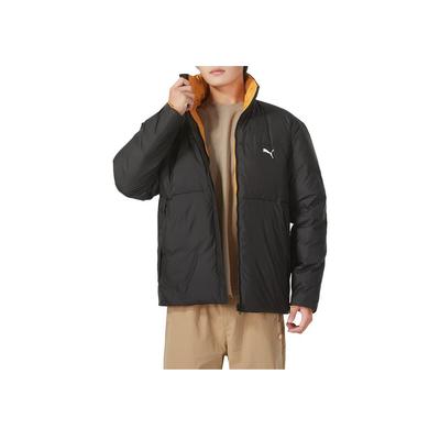Puma Тренировочная теплая двусторонняя куртка-пуховик на молнии унисекс, черная 685320-01