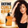 280ml Curl Defining & Volumizing Cream - Anti-Frizz Hydrating Leave-In Hair Treatment for Wavy & Curly Hair