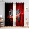 E-Sports Room Curtains for Children, Cool Game Handle Pattern, Colorful Room Decoration, Chuanglan Home Decoration, 2 PCs