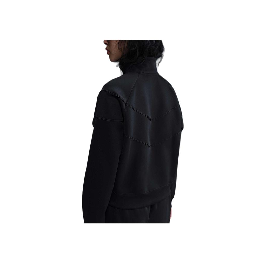 Nike Спортивная куртка Windrunner Logo Stand Collar с длинным рукавом, женские куртки, цвет черный, белый HJ0976-010