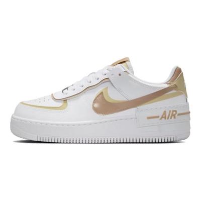 Кроссовки женские Air Force 1 Shadow White Team Gold Hemp DZ1847-111