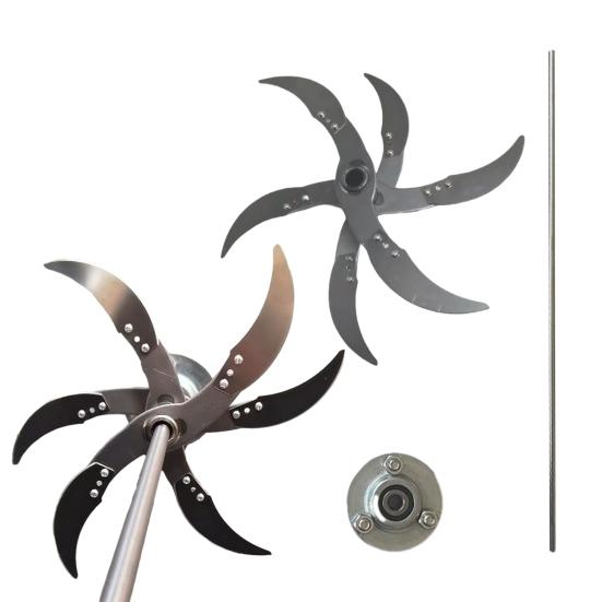 Лезвия из нержавеющей стали для газонокосилки с регулируемым диаметром, сменный комплект из нержавеющей стали, острый измельчитель овощей