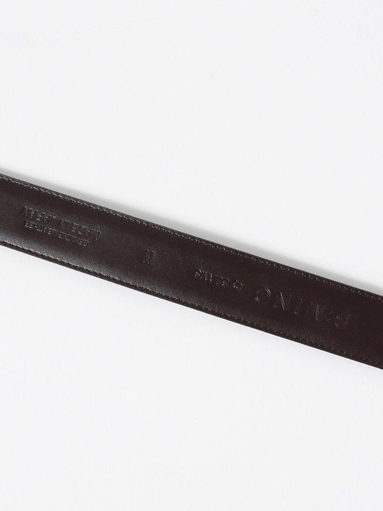 В:MING LIFE STORE by BEAMS / Ремни и подтяжки B:MING от BEAMS Кожаный ремень с отделкой из стекла для мужчин в цвете D.BROWN