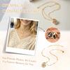 Custom Photo Gold Locket Necklace For Women, Personalized Memorial Gifts For Women Teen Girls Valentine's Day Birthday Anniversary