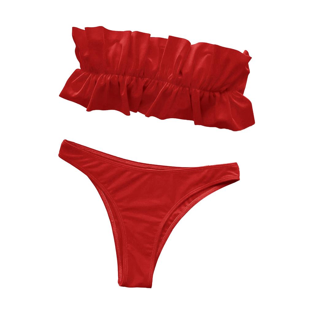 Модный женский сексуальный спа-бикини, сплошной цвет с открытой спиной, повседневный сплит-купальник, комплект