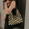 Women's Woven Straw Shoulder Bag Medium Size Handbag With Handle For Beach Vacation KTY