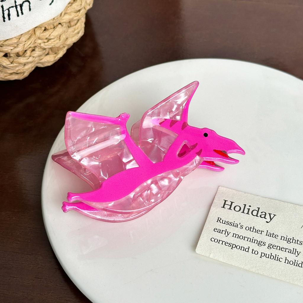 Dinosaur Cute Acrylic Hair Clip With Unique Colorful Options For Hairstyles Trendy