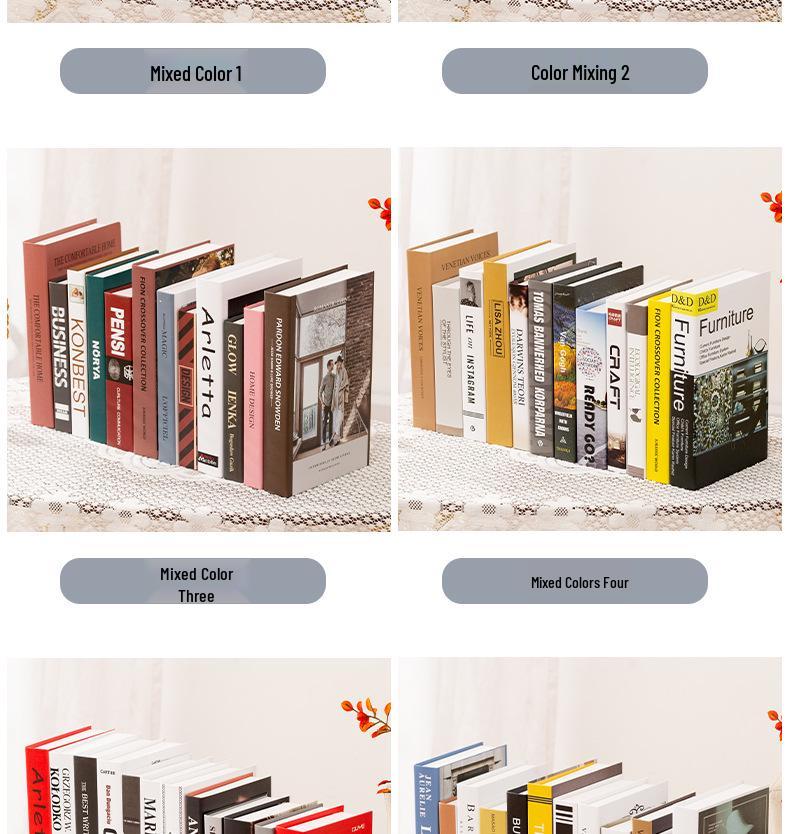 Роскошные декоративные книги: Декоративные книги, имитационные реквизиты, модели английских книг для высококачественной фотографии