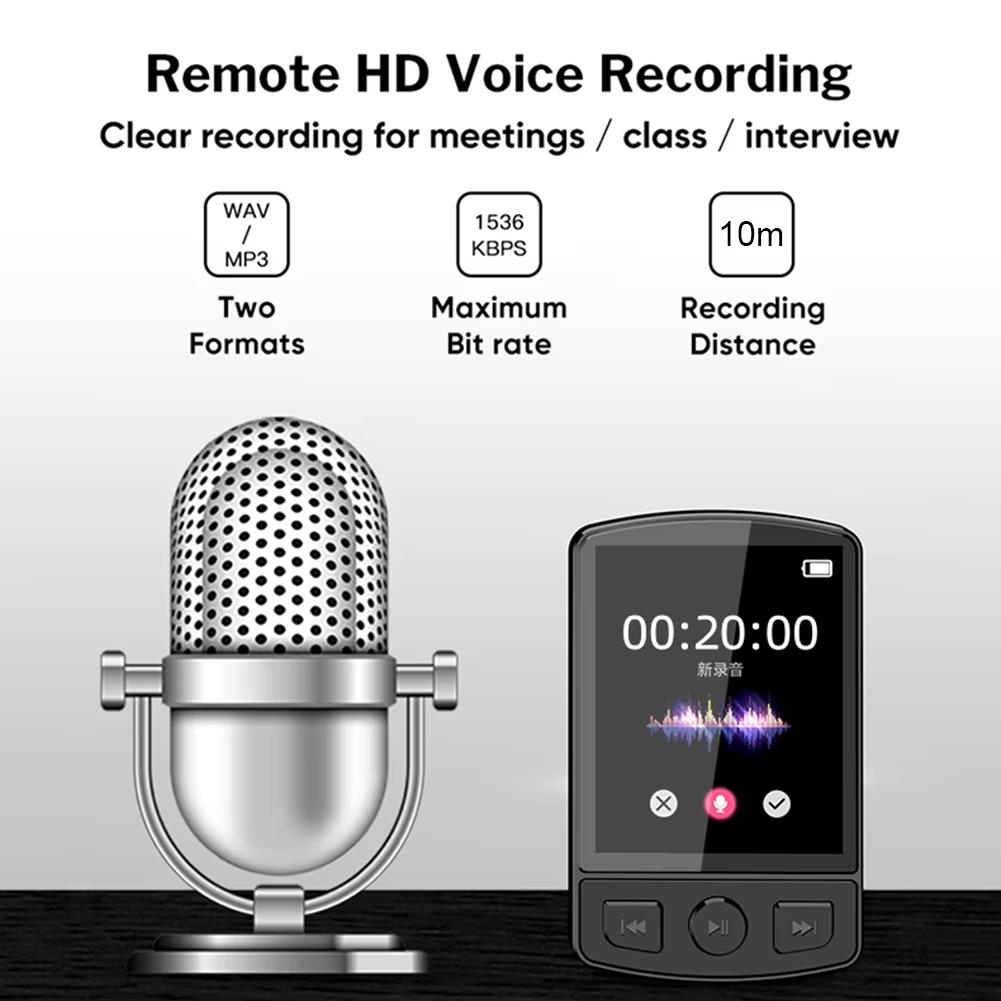 1,8-дюймовый экран MP3-плеер Портативный MP3 Спортивный зажим Walkman HiFi Sound Bluetooth5.2 Студенческий Walkman с FM-радио Электронная книга Подарок детям