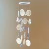 1Kit Handmade Shell Wind Chime Elegant Butterfly Wind Chime Gift Wind Chime Material Pack Photography Props 3 Colors
