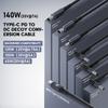 140 Вт PD USB Type C штекер постоянного тока 5,5x2,5 мм/5,5x2,1 мм/4,5x3,0 мм/6,0x3,7 мм/7,4x5,0 мм кабель для зарядки ноутбука