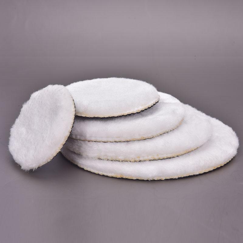 5 шт. Универсальный полировальный набор Мягкий шерстяной полировальный чехол Белые диски для полировки автомобиля