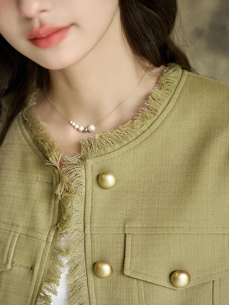 Mishow Женская куртка 2023, осенняя новинка, однобортное однобортное повседневное свободное элегантное универсальное пальто с кисточками MXC37W0015