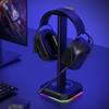 Headphone Holder RGB Backlight Headphone Stand Holder Rack Space Saving Desktop Organizer Vertical Bracket Hanger