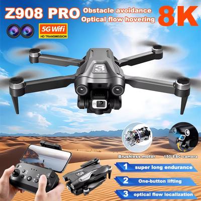 2024 Новый Z908Max Мини Дрон 5G WIFI FPV Профессиональный 8K HD ES Двойная Камера Вертолет Препятствия Избегание Квадрокоптер RC Дрон Игрушка Подарок