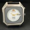 ЯПОНИЯ ВИНТАЖНЫЕ ORIENT CRYSTAL АВТОМАТИЧЕСКИЕ 46941 МУЖСКИЕ ЧАСЫ С БЕЛЫМ ЦИФЕРБЛАТОМ a704878-1