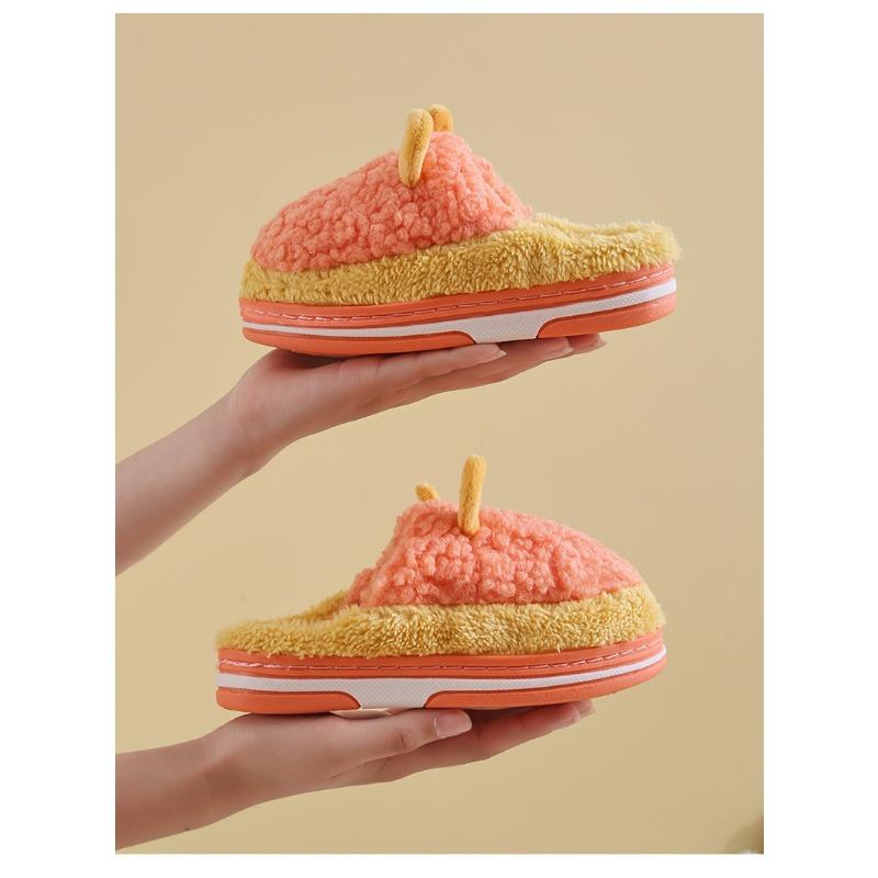 Хлопковые тапочки для девочек, милые тапочки с героями мультфильмов, осень и зима