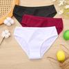 3PCS/Set Cotton Panties Women Briefs Jacquard Design Women Panties Sexy Female Underpants Solid Color Intimate Pantys S-XL