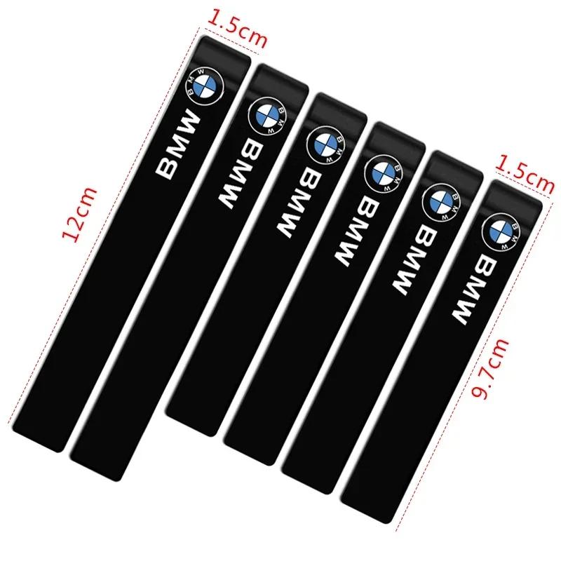 XMXFW1 6pcs Rubber Car Door Edge Protector Stickers Anti Collision Strips For BMW E46 E85 E60 F10 E39 F30 E36 F20 E87 E90 E70 X3 X5