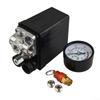 Air Compressor Switch Regulator Kit Pressure Gauge Safety Value Metal Useful