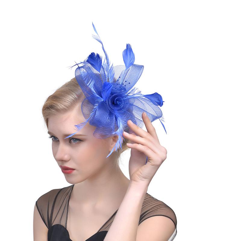 Перо Aliceband Fascinator Повязка на голову Свадьба Женский день Гонка Royal Ascot