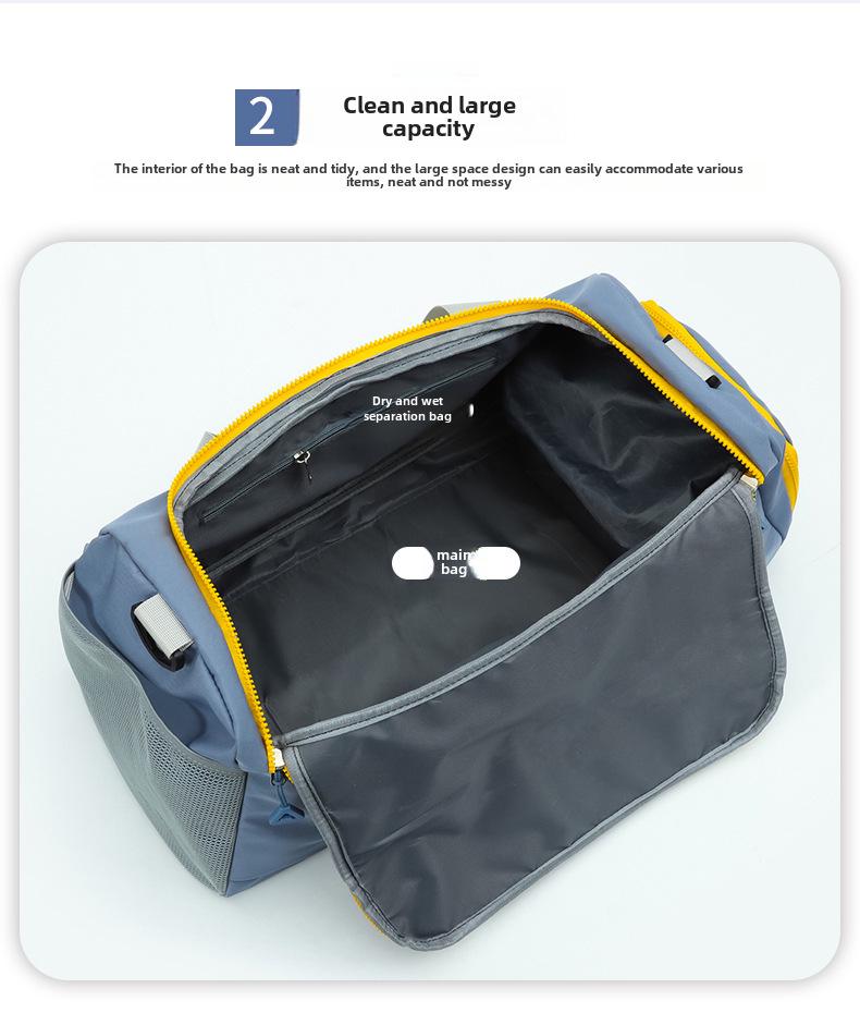 Спортивная дорожная сумка с отделением для влажной и сухой одежды, сумка для фитнеса и плавания, чемодан через плечо с отделением для обуви, возможность нанесения индивидуального логотипа
